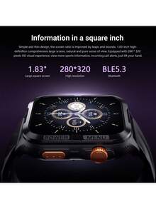 Blackview W10 Pro 智慧手錶，配備 LED 手電筒、AI 對話助手、GPS 定位、藍牙通訊、通話與訊息提醒、旋鈕控制、100+ 種運動模式、健康管理、600mAh 電池超長待機 - 黑色 - 查看 5