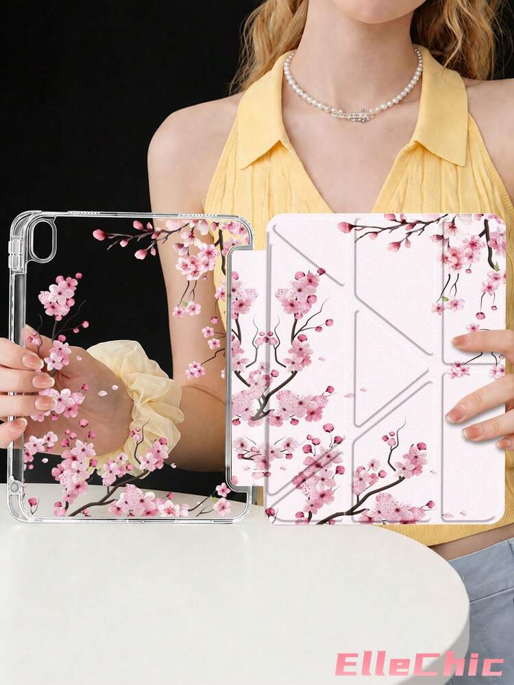 ピンク桜柄保護ケース iPad Air 8(M4)2026(11インチ)、Air 4/5 10.9