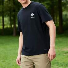 Columbia Summer Comfortable Breathable Quick-Dry Short Sleeve T-Shirt For Men - Black - View 2