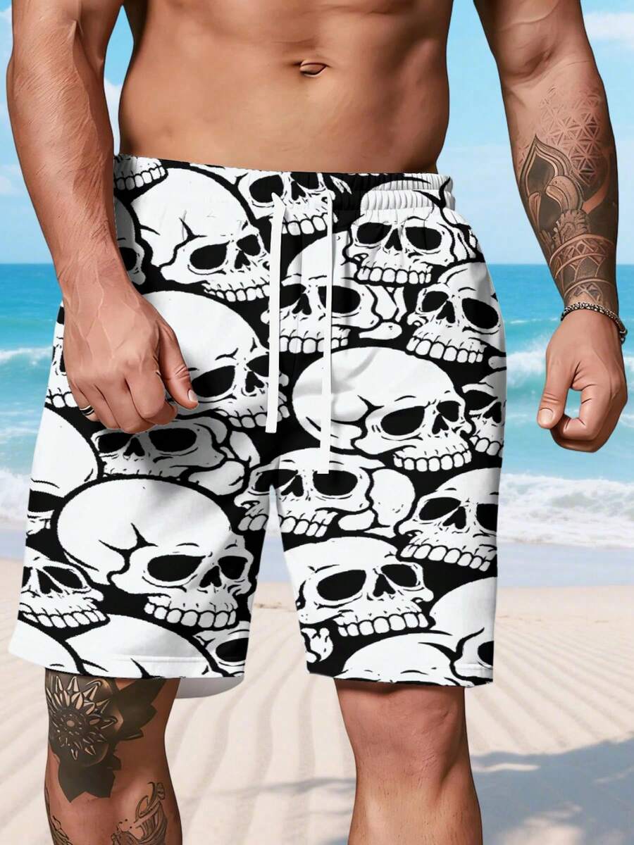 Men Beach Shorts - Multicolor - View 1