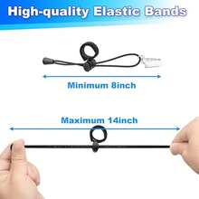 Backdrop Clips Clamps, Background Muslin String Clips Holder Photography Cloth Clip Adjustable Elastic Nylon Photo Clips For Photo Video Studio, Black - View 9