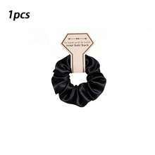 10/1pc Wedding Bridesmaid Hair Scrunchies, Bridesmaid Party Favors, Wedding Hair Accessories, Non-Damaging Design, Large Capacity Romantic Gift Box Filler, Bridesmaid DIY Wedding Keepsakes, Wedding Party Supplies, Birthday Party - Black - View 5