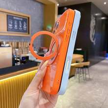 Glass Lens Protective 360° Rotating Stand Phone Case Compatible With Apple 16/17 Pro Max Series With Mirror - Mauve Purple - View 4