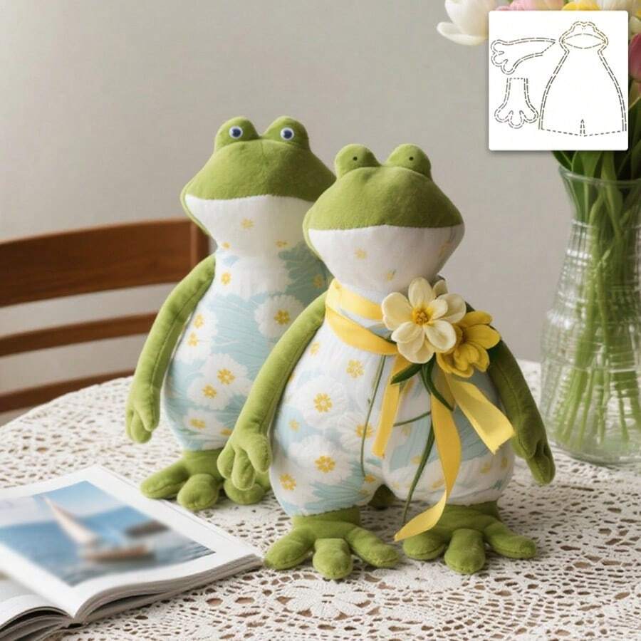 1pc Big Mouth Frog Quilted Template Reusable Washable DIY Frog Shape PET Pattern Template - Precision Cut Efficient DIY Sewing Tool, Suitable For Handicrafts, Fabrics And Home Decor