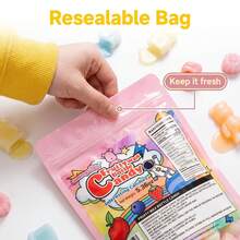 Gummy Glow Tasting Value Pack 12oz Bear Wax Candy & 5.36oz New Flavor Trial Bag, Pineapple Strawberry Assorted Fruit Flavors, Astronaut Bottle Shapes, Freezable ASMR Stress Relief Snack, Ideal For Football Game Party & Creative Gift - 2 Packs - View 5