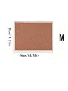 Multifunctional Cork Bulletin Board With Wooden Frame - Perfect For Storing Jewelry, Displaying Photos And Recording Notes, A Cute Storage Rack For Bedroom And Study - Mocha Brown - View 12