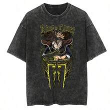 Bring Me The Horizons T-Shirt, Rock Music, Harajuku, Short Sleeve, Streetwear, Summer, Men Women, Washed T-Shirts - 紫丁香色 - 查看 1