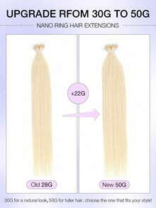 12-22 Inch Nano Ring Hair Extensions, 100% Human Hair, Natural Black, Silky Straight, Remy Human Hair, Micro Nano Ring Hair Weft, Women Nano Ring Hair Extensions - Multicolor - View 55