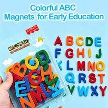 1pc Magnetic Alphabet Set – Ideal For Early Language Learning, Spelling, And Teaching: Perfect For School And Home Education, And A Great Halloween And Christmas Gift Choice - 彩色 - 查看 6