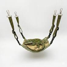 Small Pet Hammock Lizard Resting Swing Basking Platform Comfortable Wear-Resistant Durable With Four Corner Hooks Adjustable Easy Installation - View 3