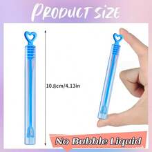 10/20/50/100pcs Heart-Shaped Test Tube (Empty) Bubble Wands, Wedding/Party Decor, Portable Test Tube Toys - Multicolor - View 4