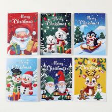 6pcs/Set Christmas Coloring Book Set - Children's Cartoon Doodle Drawing Book Collection, Suitable For Early Learning, Cognitive Development And Fun Painting Coloring; Perfect Gift For Birthday/Holiday (Especially Christmas), Also Suitable For Office And Study, Back To School Season And Other Occasions. - Multicolor - View 6