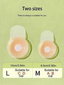 10/2 Packs Washable Silicone Nipple Covers, Invisible Seamless Anti-Glare Lifting Nipple Pads For Smooth Look - Multicolor - View 3