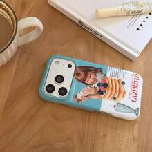 1PC Cute Cream Fruit Cake Girl Style Phone Case Compatible With IPhone 17 Pro Max, 16 Pro Max, 15, 14 Pro, 17 Pro, 15 Pro, 13, Soft Silicone Double Layer Full Coverage Shockproof Protective Cover - Multicolor - View 6