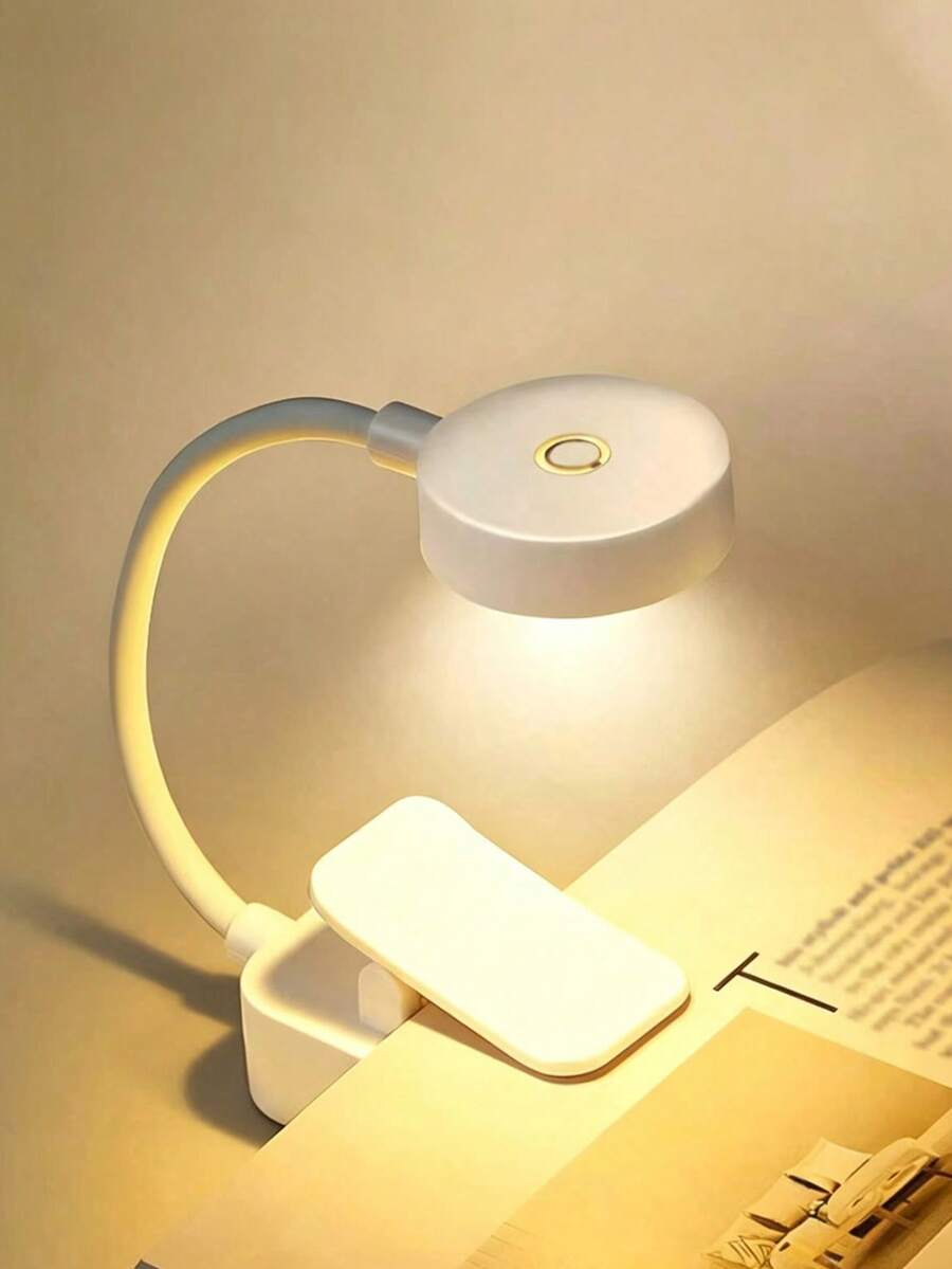 مصباح مكتب LED صغير USB لحماية العين، مصباح قراءة ليلي، مناسب لغرفة النوم وغرفة المعيشة والدراسة والسكن الجامعي، هدية عيد ميلاد، مشبك كتاب لحماية العين، مشبك ياقة، مصباح ليلي للأجواء على المكتب - مصابيح مشبك الكتاب - مشاهدة 1