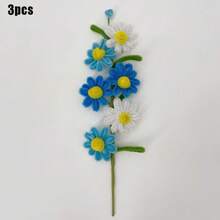 Pipe Cleaning Flowers Daisy Chenille Stem Daisy Flower Crafts Artificial Daisy Bouquet Creation, Birthday Graduation Wedding Holiday Gift - Multicolor - View 22