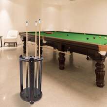Ubfhonsi Billiard Cue Rack, Wood Multifunctional Pool Stick Stand Holder Cue Holder For Fishing Rod Golf Club - As Shown - View 2