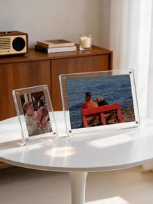 1 buah Bingkai Foto Transparan, Bingkai Foto Lipat Magnetik dengan Penyangga, Berbagai Ukuran 3 Inci, 6 Inci, 7 Inci, Bingkai Foto Dekoratif Transparan Jernih, Cocok untuk Meja, Pernikahan, Pesta, Ulang Tahun, Liburan, dan Acara Lainnya, Hadiah Kreatif untuk Teman, Keluarga, dan Anak-anak - Beraneka warna - View 2