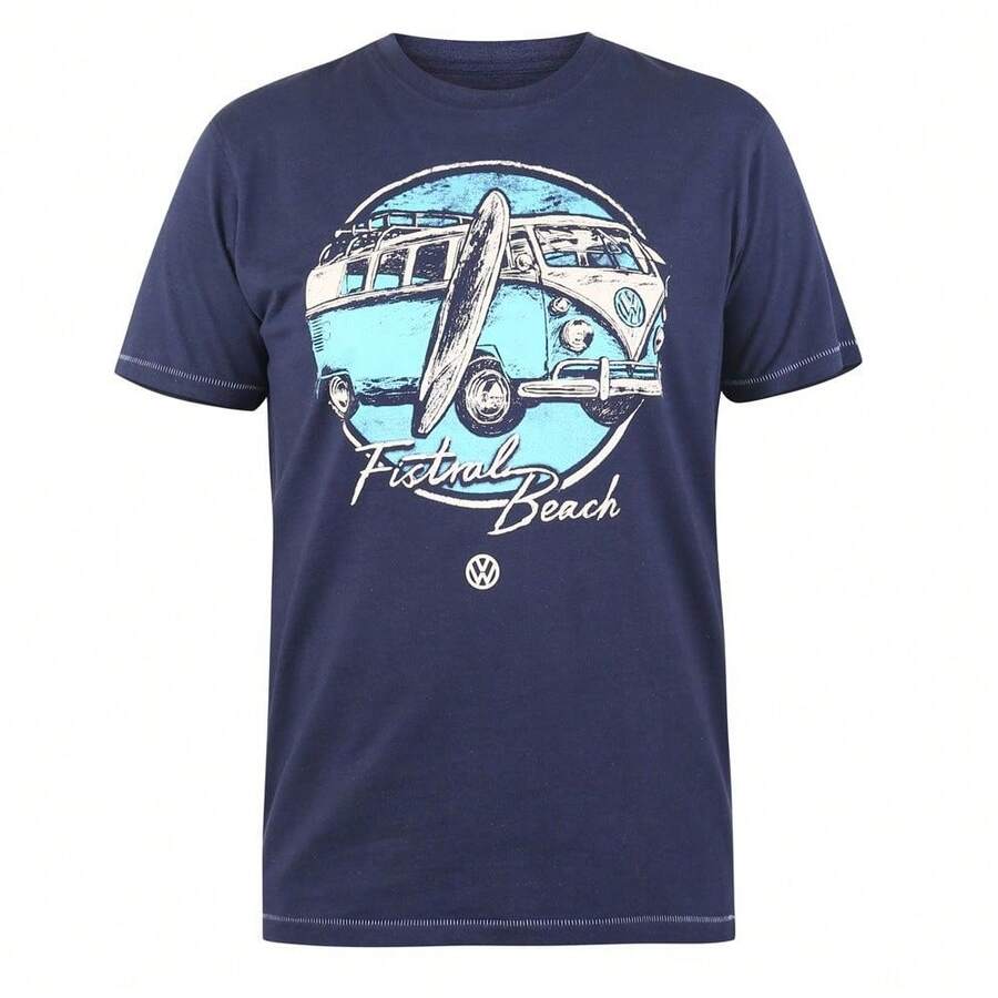 Duke Mens D555 Winterton Volkswagen Kingsize T-Shirt - Navy - View 1