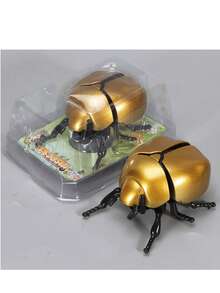 1pc Creative Wind-Up Crawling Ladybug/Bee/Jewel Beetle, No Battery Required, Suitable For Outdoor Decor, Realistic Insect Model Toy - Multicolor - View 31