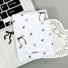1 pieza Álbum estilo libro minimalista de 3 pulgadas, con hebilla, plegable, álbum de estrellas/álbum de viajes familiares, mini álbum de gran capacidad - Multicolor - Ver 11