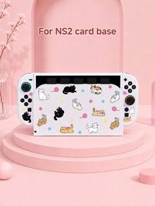 Nueva Funda Protectora para Consola de Juegos Switch 2 (2025), 1 pieza con Patrón de Gato Lindo, Compatible con Consola de Juegos Switch NS/Switch OLED, Nueva 2ª Generación, Carcasa Suave de TPU, Cubierta Protectora Universal, Funda Protectora para Control de Switch, Accesorios de Juegos Switch, Bolsa de Almacenamiento Universal, a Prueba de Golpes, Antideslizante, Resistente a Arañazos, Hermosa, Mejor Opción para Familia y Amigos - Ver 11
