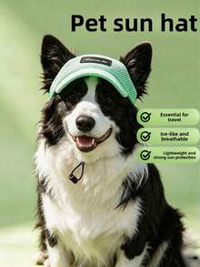 1PC Pet Sun Hat Breathable Mesh Dog Visor Cap For Small Medium Large Dogs Outdoor Sun Protection - Multicolor - View 1