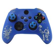 Football Theme Tabletop Game Accessories Trophy Pattern Handle Skin Sticker Compatible With Xbox Series X Wireless Controller RALAN 1pc Controller Protective Shell + 2pcs Customized Joystick Caps - View 14