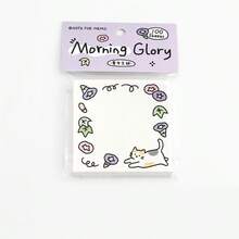 100pcs/Bag Cartoon Pattern Sticky Notes, Ins Style Pattern Planner Material Memo Pads, Reusable Sticky Notes, Suitable For School, Office, Home Memo Notes, Back To School, Halloween, Office, Office Desk Accessories, Stationery Supplies - one-size - View 7