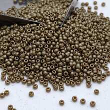 20g/包，約2000顆，2mm啞光復古玻璃種子珠，手工DIY玻璃珠散珠套組，適用於DIY衣物刺繡裝飾、珠飾首飾製作、日常穿戴配件製作 - 2mmGRB霧面金屬色米珠20色 - 查看 33