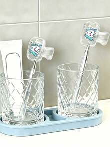 Cartoon Toothbrush Holder - Cute Design For Travel And Home Storage With Transparent Lid, Compact And Portable Design Easy To Carry, Protects Toothbrush Head, Dual Drainage And Ventilation Function, Suitable For Home, Dorm And Travel Use | Cute Toothbrush Head Storage Box Suitable For Bathroom Storage, Suitable For Home And Dorm Use - Multicolor - View 12