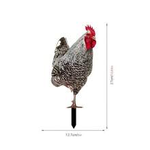 Cross-Border Bestseller Acrylic Hen Outdoor Garden Ground Stake Double-Sided Pattern Decorative Sign - A - View 6