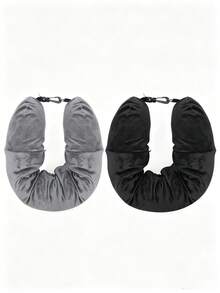 2/1pc - Multifunctional Unfilled Soft Plush Storage Travel Pillow, Portable Travel Essential Accessory, Suitable For Vacation, Outdoor And Road Trips - Multicolor - View 13