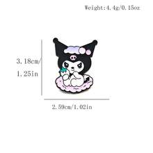 SANRIO 1件可愛卡通胸針，金屬徽章，柔美甜美貓咪合金包包飾品針 - 彩色 - 查看 6