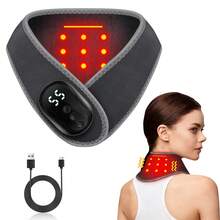 Neck Massager, 2 Modes: 3 Levels Of Vibration And 4 Levels Of Temperature Adjustment, 1800mAh Battery Wireless Charging, Suitable For Men And Women, Ideal Holiday Gift - View 2