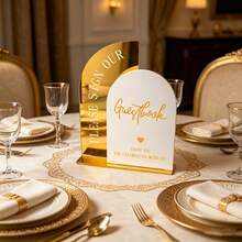 Tarjeta de Número de Mesa Estilo Internet, Hecha de Material Acrílico de Alta Calidad, Detalles Exquisitos. Este Letrero de Escritorio Creativo Presenta un Diseño Neutro, Adecuado para Banquetes, Fiestas, Restaurantes, Bodas y Varias Festividades. - Varios estilos - Ver 11