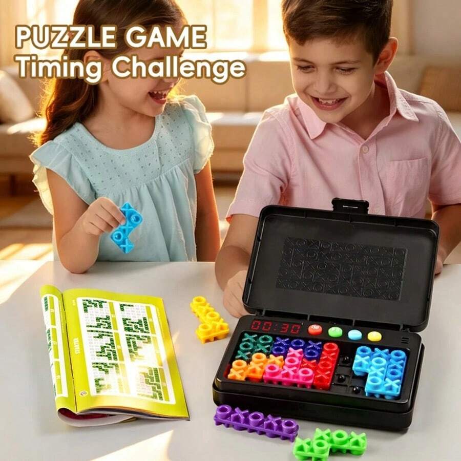 Magic Pearl Puzzle Game Toy - Children's Educational And Stress-Relieving Toy. Multiple Levels Of Interactive Game With Timing Function. - Portable Flip-Top Storage Box, Can Be Carried Around During Travel Or Outings. - Multicolor - View 1