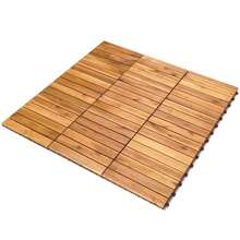 [Free Shipping] 27 Pieces Acacia Wood Interlocking Patio Deck Tile-XY332704 - FXCWQVB6OA5H90 - View 1