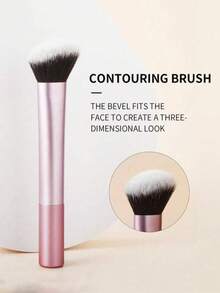 Professional Random 2 Pieces Makeup Brush Set – Premium Makeup Tools Kit For Flawless Application, Complete Beauty Gift Box - Burgundy - View 4