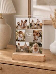 Customized Music Plaque, Customized Photo Frame, Personalized Acrylic Photo Plaque Frame, Suitable For Women, Men, Her, Girlfriend, Boyfriend, Couples, Wife, Mom, Dad Personalized Anniversary Birthday Gift, Glass Art - Multicolor - View 3