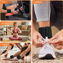 1/2pcs Adjustable Waterproof Silicone Wrist & Ankle Weights, (1/2/3lbs) Portable Leg & Wrist Strength Training Equipment - Multicolor - View 6