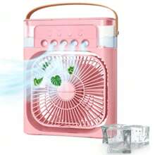 5-Hole Fan, Mini Portable Air Conditioner Cooler, Practical Climate Control, Color - MULTICOLORED - View 1