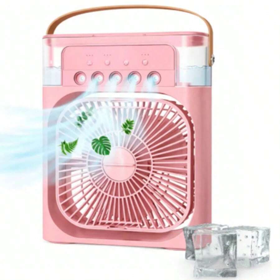 5-Hole Fan, Mini Portable Air Conditioner Cooler, Practical Climate Control, Color - MULTICOLORED - View 1