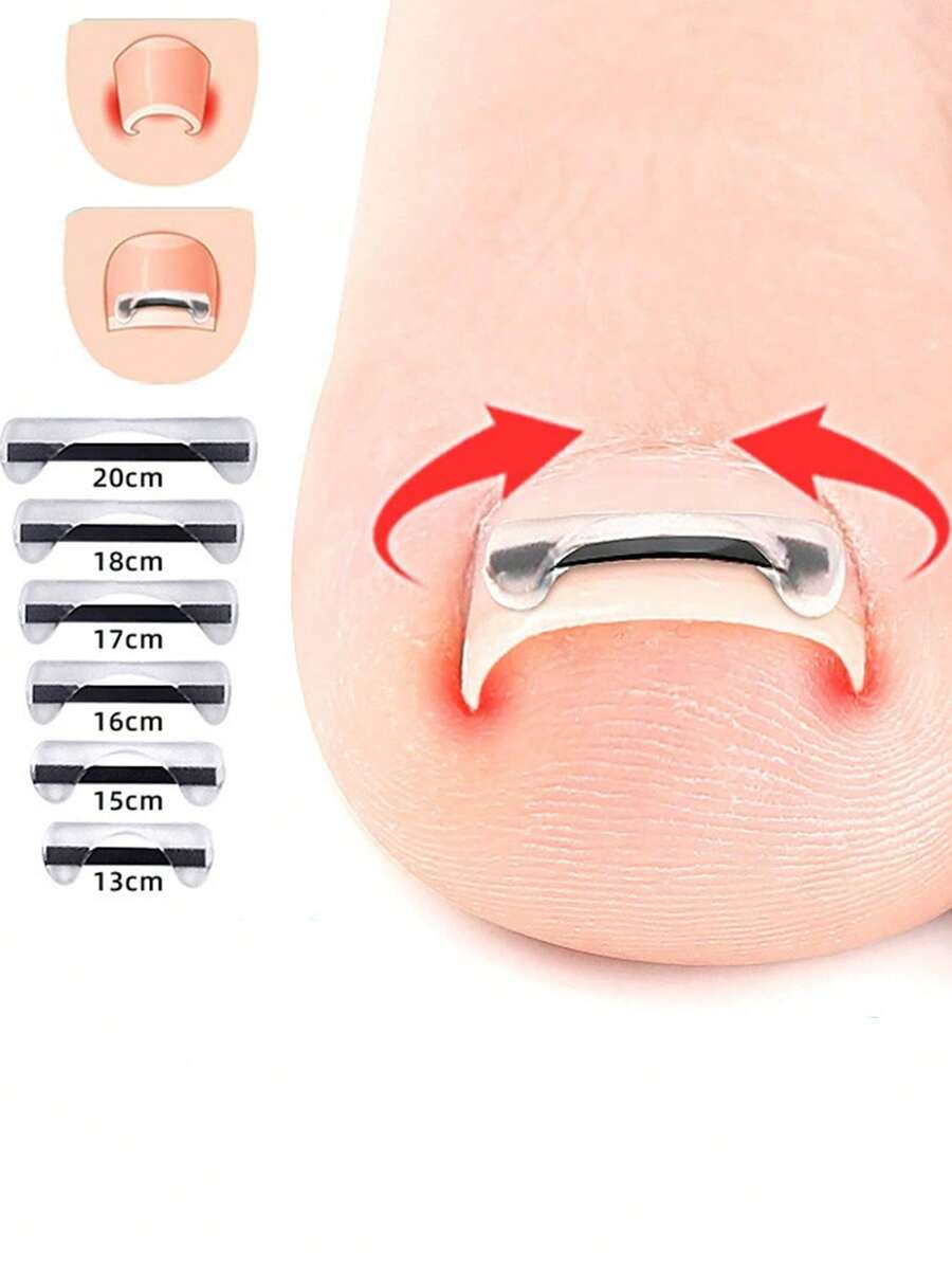 1/2pcs Painless Ingrown Toenail Corrector, Suitable For All Types Of Foot Care - Multicolor - View 1
