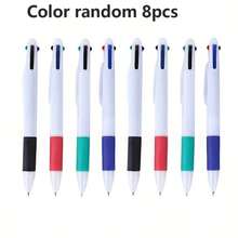 8pcs 4-Color Ballpoint Pens Fine Writing Tools, Multi-Color Ballpoint Pens, 0.7mm Tip, 4-In-1 Colorful Pens, Retractable Cute Nurse Pens, 4-In-1 Colors, Suitable For School, Students, Nurse Notes, Whiteboard, Office Supplies, Back To School Essentials - Sets - View 6