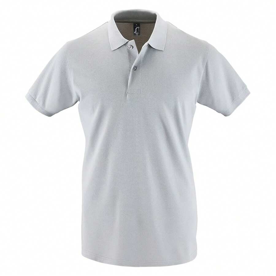 SOLS Mens Perfect Pique Short Sleeve Polo Shirt - 純灰色 - 查看 1