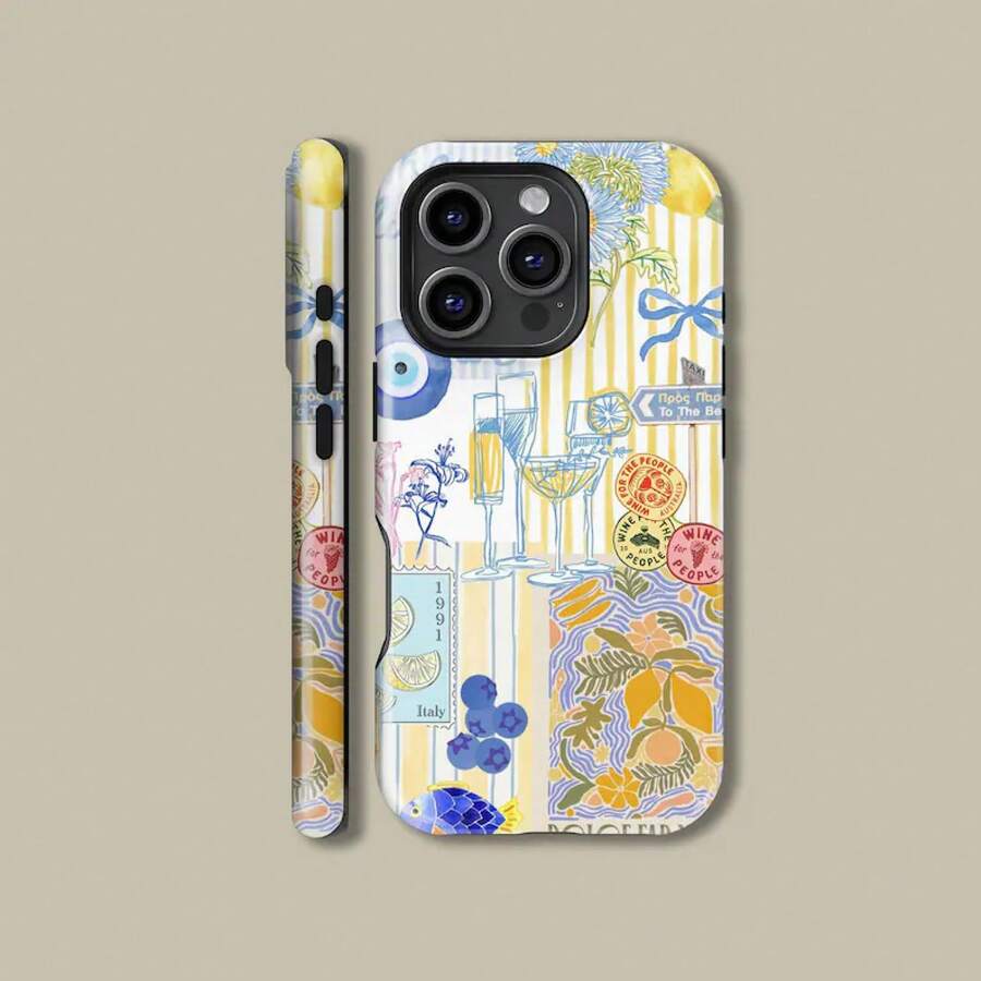 Simple And Beautiful Life Floral Design Cover For IPhone 17 16 15 14 13 12 11 Pro Max, Floral Cover For Samsung S21 S22 S23 S24 S25 Ultra Case - Tough Matte Case - View 1