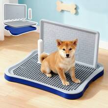 Large Dog Potty Pad Pee Trainer Tray With Wall Anti-Splash Pet Toilet With Attractant Easy Clean Indoor Puppy Pee Pad Holder For Small Medium Dogs - View 4