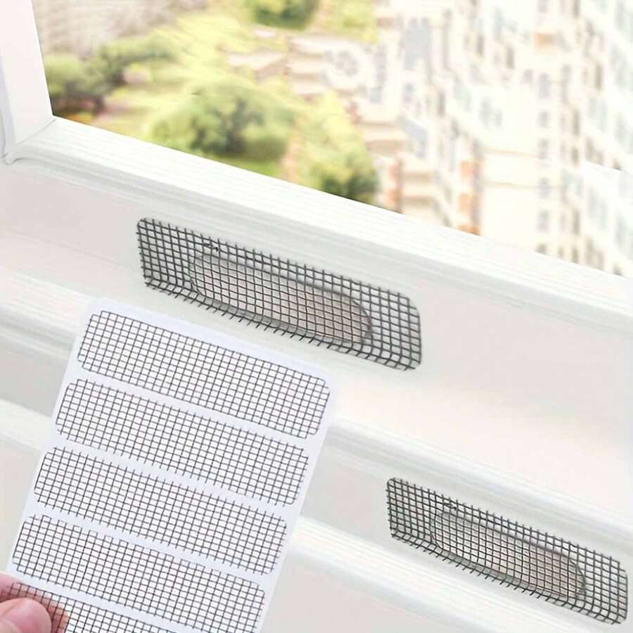 5/20/50/100pcs Window Screen Repair Patches, Self-Adhesive Repair Kit, Indoor Insect, Fly, Mosquito Proof Window Screen Mesh, Window Screen Door Repair Patches - Multicolor - View 1