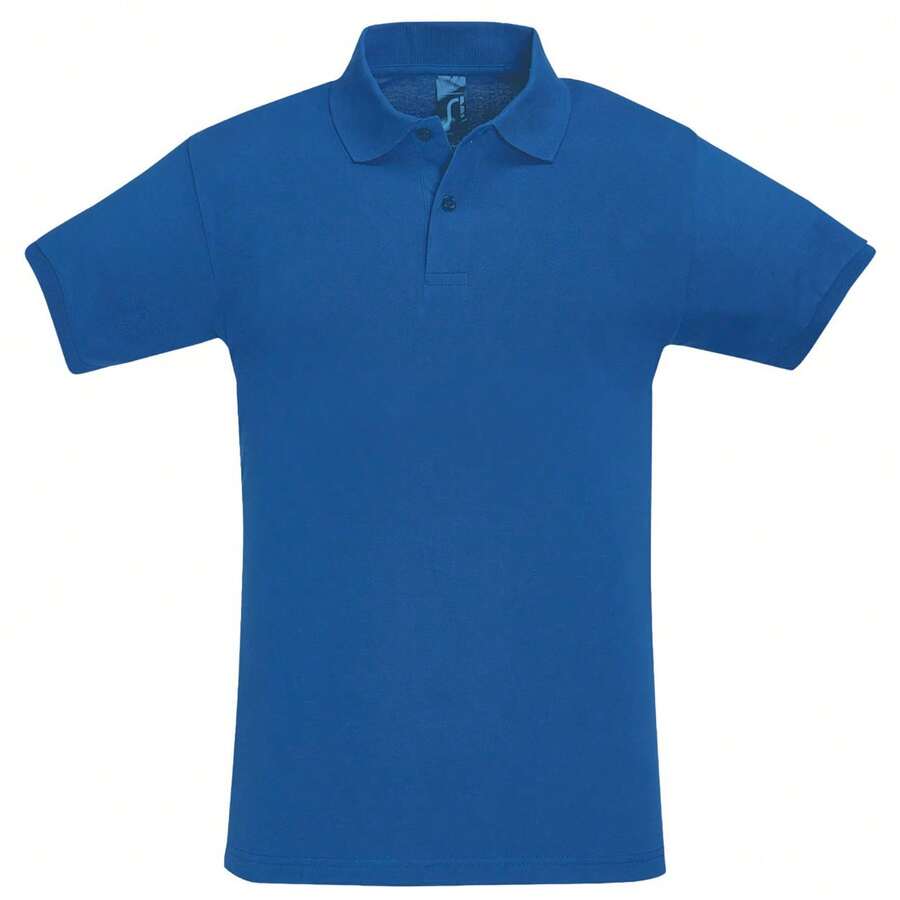 SOLS Mens Perfect Pique Short Sleeve Polo Shirt - 寶藍色 - 查看 1